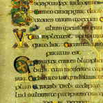 "Book of Kells - Mark" PUBLIC DOMAIN. Source: https://commons.wikimedia.org/wiki/Book_of_Kells#/media/File:KellsFol183vTextMark15.gif